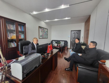 區(qū)黨工委書記汪賢勇會見上海圣博華康咨詢管理公司代表，共商酒店項(xiàng)目投資合作